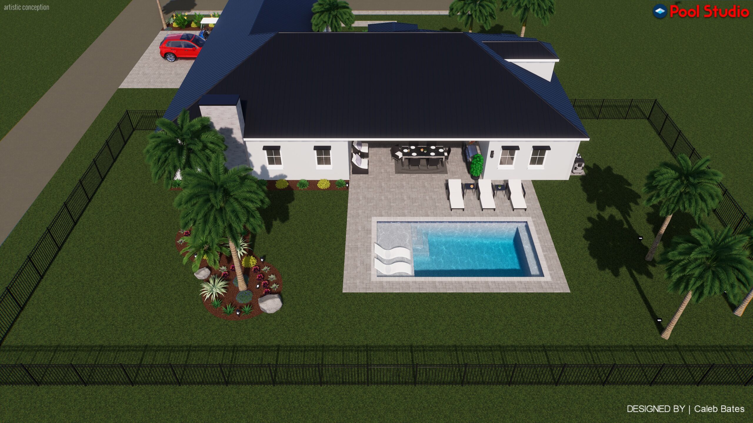 Concrete Pool 13x26 3-5' - Image 2