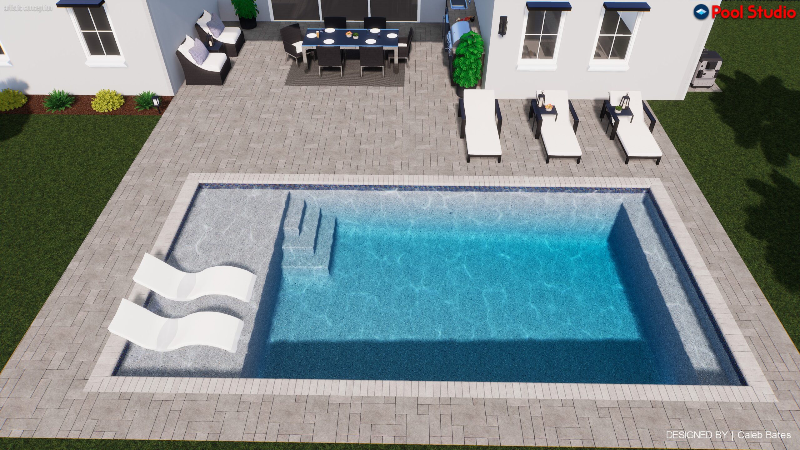 Concrete Pool 15x30 3-5' - Image 5