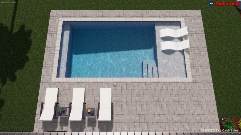 Concrete Pool 14x28 3-5' - Pettit Pools Tampa Bay