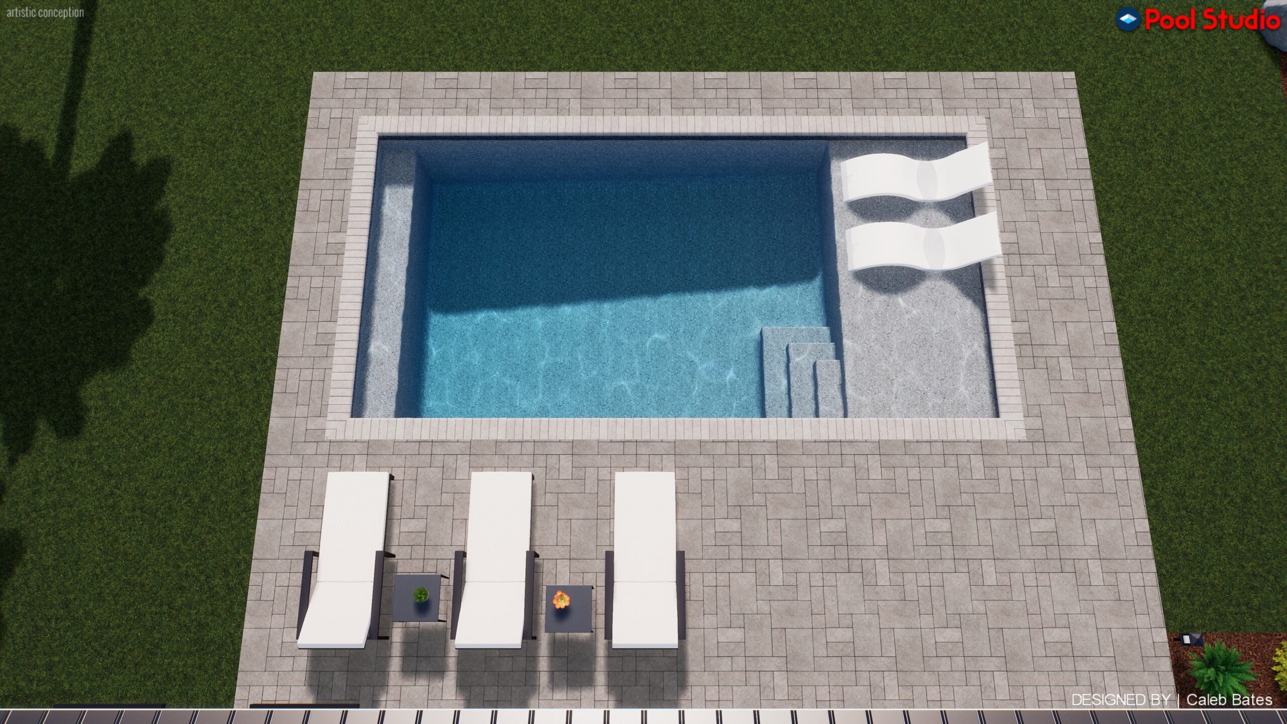 Concrete Pool 13x26 3-5' - Image 4