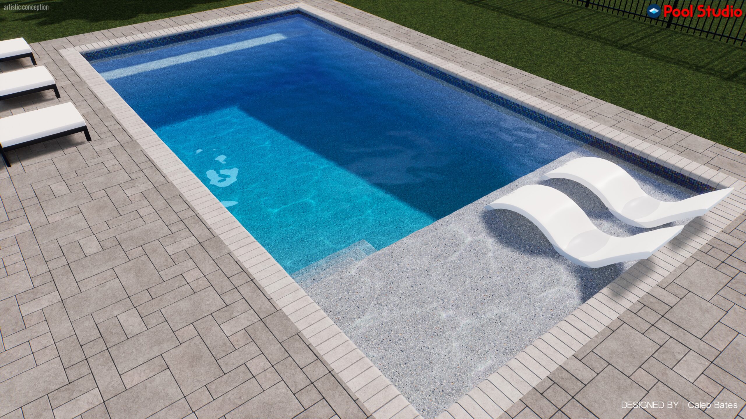 Concrete Pool 15x30 3-5' - Image 3