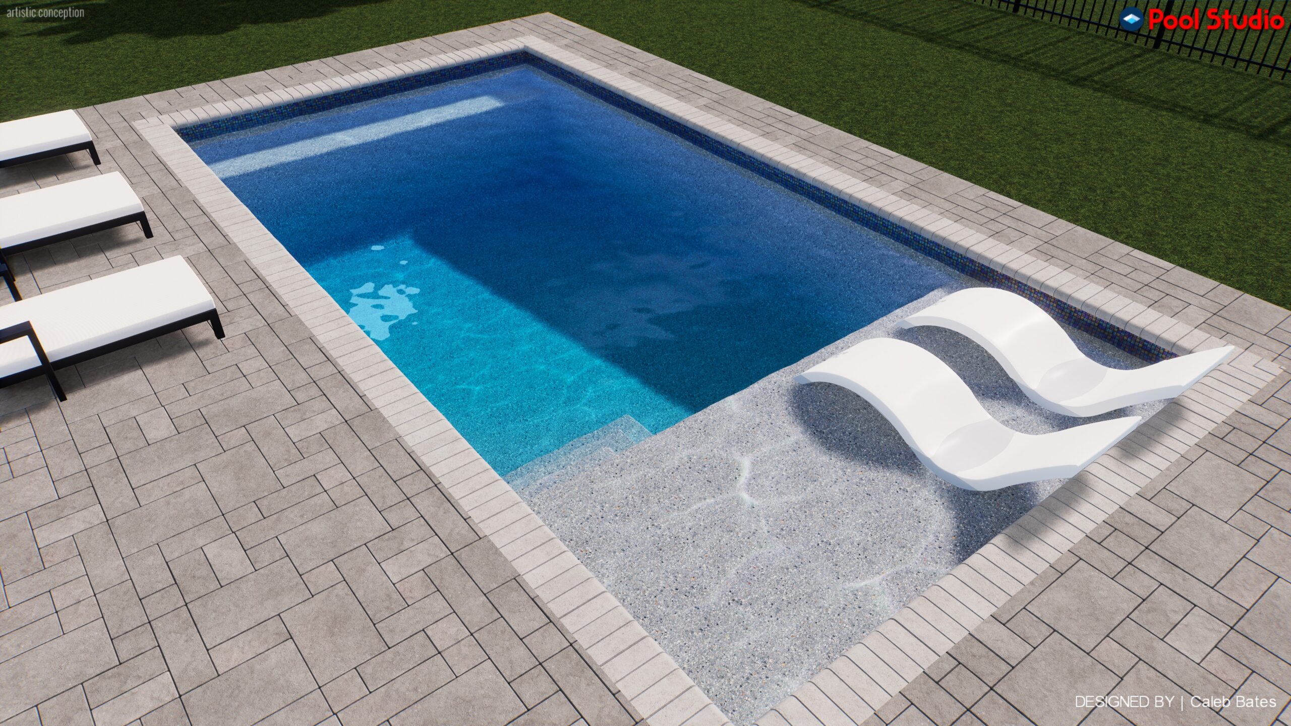 Concrete Pool 13x26 3-5'