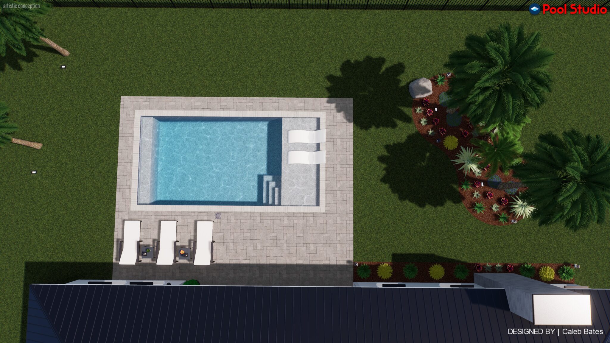Concrete Pool 14x28 3-5' - Pettit Pools Tampa Bay